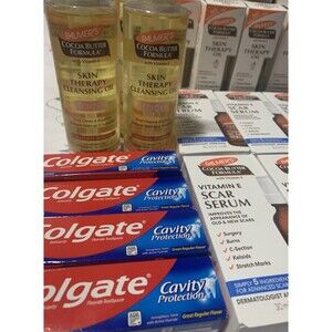 Palmer’s Skin Therapy Oil & Scar Serum Lot + Colgate Bundle